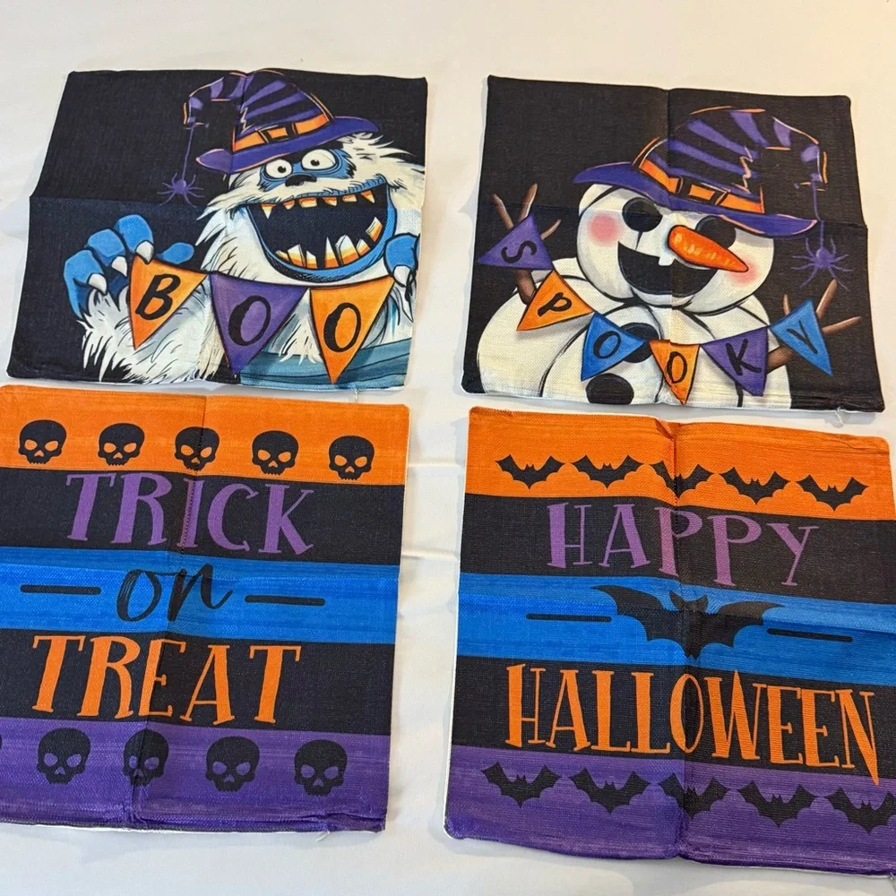 Halloween Pillow Covers One Sided 16x16